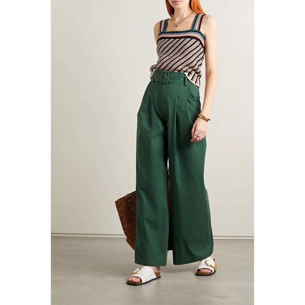 Veronica Beard Maliyah Pants Green--size 2